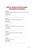 USPS 421 Window Clerk SSA Academy Exam Questions and Answers&period;