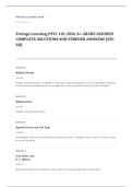 Portage Learning PSYC 101 psychology EXAM A&plus; GRADE ASSURED COMPLETE SOLUTIONS AND VERIFIED ANSWERS LATEST UPDATE&excl;&excl;&excl;&excl;