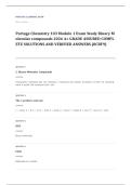 Portage Learning CHEM 103 chemistry EXAM A&plus; GRADE ASSURED COMPLETE SOLUTIONS AND VERIFIED ANSWERS LATEST UPDATE&excl;&excl;&excl;&excl;