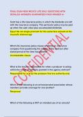 FINAL EXAM NEW MEXICO LIFE ONLY QUESTIONS WITH &NewLine;DETAILED ANSWERS GUARANTEED PASS GRADED A&plus;