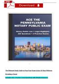 Pennsylvania Notary Public Exam Study Guide & Exam 1-3 &lpar;2026 &sol; 2027&rpar; Questions and Verified Answers&comma; 100&percnt; Guaranteed Pass &vert;&vert;Complete A&plus; Guide