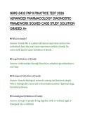 NURS 5433 FNP II PRACTICE TEST 2026&NewLine;ADVANCED PHARMACOLOGY DIAGNOSTIC&NewLine;FRAMEWORK SOLVED CASE STUDY SOLUTION&NewLine;GRADED A&plus;