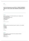 ONCC oncology nursing certification EXAM A&plus; GRADE ASSURED COMPLETE SOLUTIONS AND VERIFIED ANSWERS LATEST UPDATE&excl;&excl;&excl;&excl;
