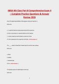 ABSA 4th Class Part B Comprehensive Exam 2026 &ndash; Practice Questions&comma; Answers & Review Guide