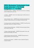 CWEA Mechanical Technologist Exam&NewLine;Script 2026&sol;2027 &vert; Full Study&NewLine;Companion &vert; A&plus; Certified