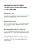NURS5463 EXAM 4 CERTIFICATION&NewLine;EVALUATION 2026 FULL QUESTIONS AND&NewLine;CORRECT ANSWERS