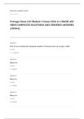 Portage Learning CHEM 103 chemistry EXAM A&plus; GRADE ASSURED COMPLETE SOLUTIONS AND VERIFIED ANSWERS LATEST UPDATE&excl;&excl;&excl;&excl;