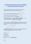 VATI PN Pharmacology Assessment Exam Practice 2026&vert;2027 &NewLine;Questions with Verified Answers &vert;latest update 
