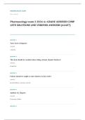 Prophecy pharmacology EXAM A&plus; GRADE ASSURED COMPLETE SOLUTIONS AND VERIFIED ANSWERS LATEST UPDATE&excl;&excl;&excl;&excl;