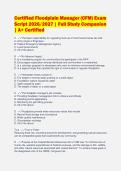 Certified Floodplain Manager &lpar;CFM&rpar; Exam&NewLine;Script 2026&sol;2027 &vert; Full Study Companion&NewLine;&vert; A&plus; Certified