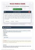 NCCCO MOBILE CRANE 95&plus; &lpar;2026 Full Exam Kit&rpar; Solved Q&A   Correct & Verified Answers