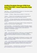 Certified Floodplain Manager &lpar;CFM&rpar; Exam&NewLine;Script 2026&sol;2027 &vert; Exam Preparation Guide&NewLine;&vert; A&plus; Rated