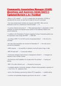 Community Association Manager &lpar;CAM&rpar; Exam Bundle with Complete Solutions