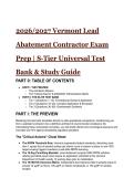 2026&sol;2027 Vermont Lead Abatement Contractor & RRPM Supervisor Exam Prep &vert; S-Tier Universal Test Bank & Study Guide