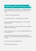 Texas Fire Alarm Exam Latest Questions&NewLine;and Answers &vert; Professional Prep &vert; Grade A&plus;&NewLine;