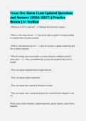 Texas Fire Alarm Exam Updated Questions&NewLine;and Answers &lpar;2026&sol;2027&rpar; &vert; Practice&NewLine;Review &vert; A&plus; Verified