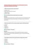 CERTIFIED HEMODIALYSIS TECHNICIAN &lpar;CHT&rpar; COMPREHENSIVE PRACTICE &NewLine;QUESTIONS & ANSWERS &vert;LATEST UPLOAD 
