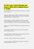 ENT 201 Exam 3 &lpar;NCSU&rpar; Questions and&NewLine;Answers &lpar;2026&sol;2027&rpar; &vert; Updated Review &vert;&NewLine;A&plus; Verified