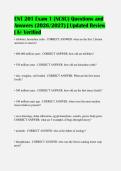 ENT 201 Exam 1 &lpar;NCSU&rpar; Questions and&NewLine;Answers &lpar;2026&sol;2027&rpar; &vert; Updated Review&NewLine;&vert; A&plus; Verified
