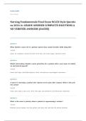 NCLEX RN fundamentals EXAM A&plus; GRADE ASSURED COMPLETE SOLUTIONS AND VERIFIED ANSWERS LATEST UPDATE&excl;&excl;&excl;&excl;