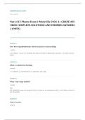 NURS 613 advanced pharmacology EXAM A&plus; GRADE ASSURED COMPLETE SOLUTIONS AND VERIFIED ANSWERS LATEST UPDATE&excl;&excl;&excl;&excl;