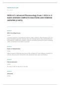 NURS 613 advanced pharmacology EXAM A&plus; GRADE ASSURED COMPLETE SOLUTIONS AND VERIFIED ANSWERS LATEST UPDATE&excl;&excl;&excl;&excl;