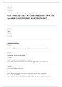 NR 439 evidence based practice EXAM A&plus; GRADE ASSURED COMPLETE SOLUTIONS AND VERIFIED ANSWERS LATEST UPDATE&excl;&excl;&excl;&excl;