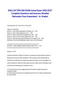 SKILLCAT EPA 608 EXAM Actual Exam 2026&sol;2027 Complete Questions and Answers Detailed Rationales Pass Guaranteed - A&plus; Graded&NewLine;&NewLine;