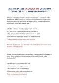 HESI 799 RN EXIT EXAM 2026-2027 QUESTIONS AND CORRECT ANSWERS GRADED A&plus;