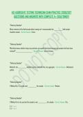 ACI AGGREGATE TESTING TECHNICIAN EXAM PRACTICE 2026&vert;2027 &NewLine;QUESTIONS AND ANSWERS WITH COMPLETE A&plus; SOLUTIONS&excl;&excl;&excl;