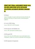 CIEMT EMT FINAL ASSESSMENT BANK 2026&NewLine;SOLVED QUESTIONS WITH DETAILED&NewLine;SOLUTIONS ACCURATE REVIEW GRADED&NewLine;A&plus;