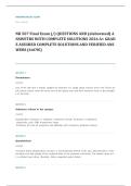 WGU D236 pathopharmacology EXAM A&plus; GRADE ASSURED COMPLETE SOLUTIONS AND VERIFIED ANSWERS LATEST UPDATE&excl;&excl;&excl;&excl;