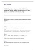 NRNP 6610 psychiatric mental health NP EXAM A&plus; GRADE ASSURED COMPLETE SOLUTIONS AND VERIFIED ANSWERS LATEST UPDATE&excl;&excl;&excl;&excl;