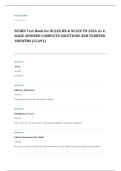 NCLEX PN EXAM A&plus; GRADE ASSURED COMPLETE SOLUTIONS AND VERIFIED ANSWERS LATEST UPDATE&excl;&excl;&excl;&excl;