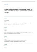 NCLEX RN maternal newborn EXAM A&plus; GRADE ASSURED COMPLETE SOLUTIONS AND VERIFIED ANSWERS LATEST UPDATE&excl;&excl;&excl;&excl;