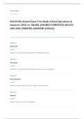 NCLEX RN fundamentals EXAM A&plus; GRADE ASSURED COMPLETE SOLUTIONS AND VERIFIED ANSWERS LATEST UPDATE&excl;&excl;&excl;&excl;