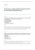 NCLEX RN community health EXAM A&plus; GRADE ASSURED COMPLETE SOLUTIONS AND VERIFIED ANSWERS LATEST UPDATE&excl;&excl;&excl;&excl;