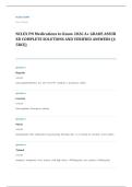 NCLEX PN pharmacology EXAM A&plus; GRADE ASSURED COMPLETE SOLUTIONS AND VERIFIED ANSWERS LATEST UPDATE&excl;&excl;&excl;&excl;