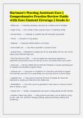 Hartman&rsquo;s Nursing Assistant Care &vert;&NewLine;Comprehensive Practice Review Guide&NewLine;with Core Content Coverage &vert; Grade A&plus;