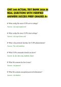 CNIT 340 ACTUAL TEST BANK 2026 58&NewLine;REAL QUESTIONS WITH VERIFIED&NewLine;ANSWERS SUCCESS PREP GRADED A&plus;