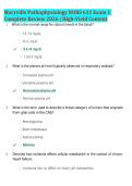 Maryville Pathophysiology NURS 611 Exam 1 &NewLine;Complete Review 2026 &vert; High-Yield Content