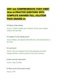 CNIT 340 COMPREHENSIVE STUDY SHEET&NewLine;2026 58 PRACTICE QUESTIONS WITH&NewLine;COMPLETE ANSWERS FULL SOLUTION&NewLine;PACK GRADED A&plus;&NewLine;