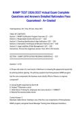 RAMP TEST 2026&sol;2027 Actual Exam Complete Questions and Answers Detailed Rationales Pass Guaranteed - A&plus; Graded