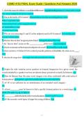 COMD 4153 FINAL Exam Guide &sol; Questions And Answers 2026