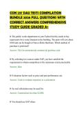 CON 237 DAU TESTS COMPILATION&NewLine;BUNDLE 2026 FULL QUESTIONS WITH&NewLine;CORRECT ANSWERS COMPREHENSIVE&NewLine;STUDY GUIDE GRADED A&plus;