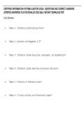 CERTIFIED INFORMATION SYSTEMS AUDITOR &lpar;CISA&rpar; &ndash;QUESTIONS AND CORRECT ANSWERS&NewLine;&lpar;VERIFIED ANSWERS&rpar; PLUS RATIONALES 2026 Q&A &vert; INSTANT DOWNLOAD PDF&period;