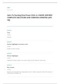 NursingOS EXAM A&plus; GRADE ASSURED COMPLETE SOLUTIONS AND VERIFIED ANSWERS LATEST UPDATE&excl;&excl;&excl;&excl;