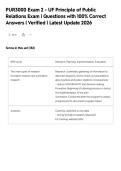 PUR3000 Exam 2 - UF Principle of Public&NewLine;Relations Exam &vert; Questions with 100&percnt; Correct&NewLine;Answers &vert; Verified &vert; Latest Update 2026