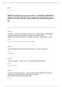 Shadow Health EXAM A&plus; GRADE ASSURED COMPLETE SOLUTIONS AND VERIFIED ANSWERS LATEST UPDATE&excl;&excl;&excl;&excl;