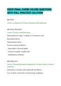 COPD FINAL PAPER SOLVED QUESTIONS&NewLine;WITH FULL PRACTICE SOLUTION&NewLine;